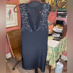 3.1 Phillip Lim Silk Black Mini Shift Tank Dress w/ Rhinestones Size 4 $500+